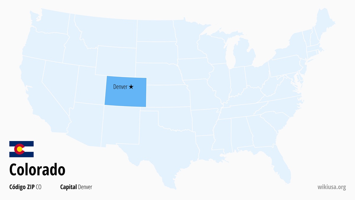 Mapa del Estado de Colorado | ¿Dónde está Colorado? | Colorado en EE.UU. – qué ver, ciudades, clima y mapa