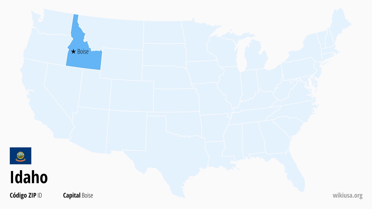 Mapa del Estado de Idaho | ¿Dónde está Idaho? | Idaho en EE.UU. – qué ver, capital, clima y mapa