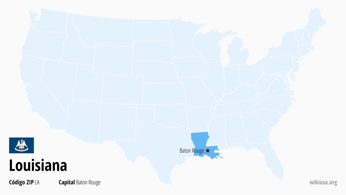 Mapa del Estado de Louisiana | ¿Dónde está Louisiana? | Louisiana en EE.UU. – qué ver, ciudades, clima y mapa