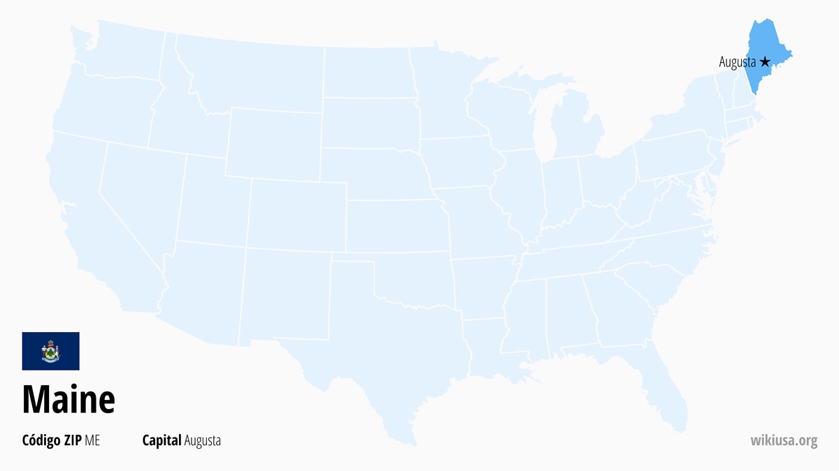 Mapa del Estado de Maine | ¿Dónde está Maine? | Maine en EE.UU. – capital, ciudades, qué ver y mapa