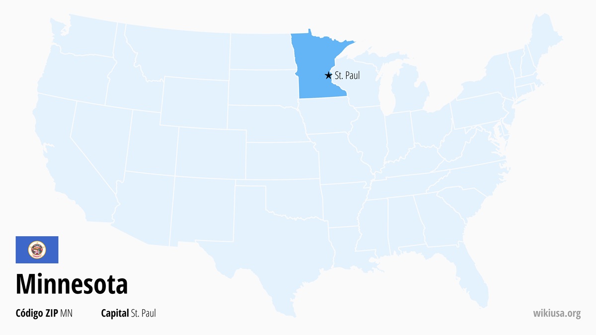 Mapa del Estado de Minnesota | ¿Dónde está Minnesota? | Minnesota en EE.UU. – datos, qué ver y temperatura