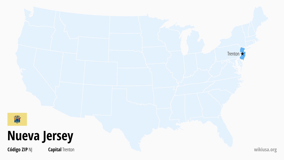 Mapa del Estado de Nueva Jersey | ¿Dónde está Nueva Jersey? | Nueva Jersey en EE.UU. – qué ver, ciudades, clima y mapa