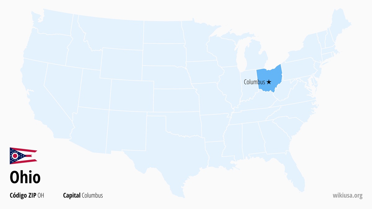 Mapa del Estado de Ohio | ¿Dónde está Ohio? | Ohio en EE.UU. – qué ver, clima, ciudades y mapa