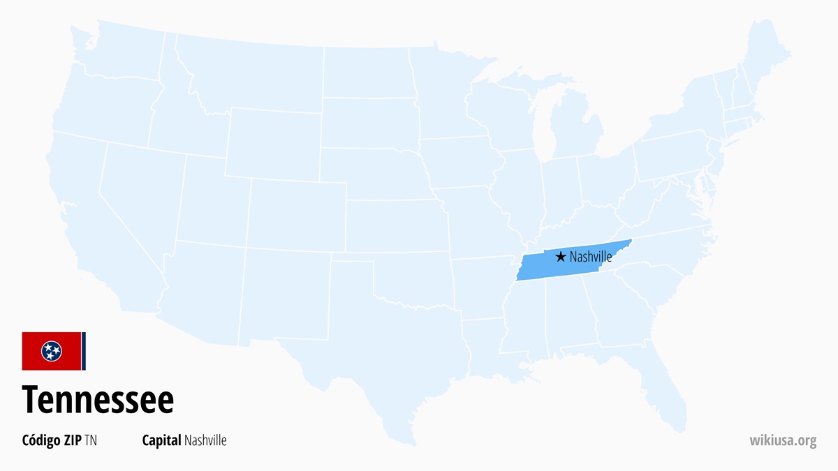 Mapa del Estado de Tennessee | ¿Dónde está Tennessee? | Tennessee en EE.UU. – qué ver, ciudades, clima y mapa