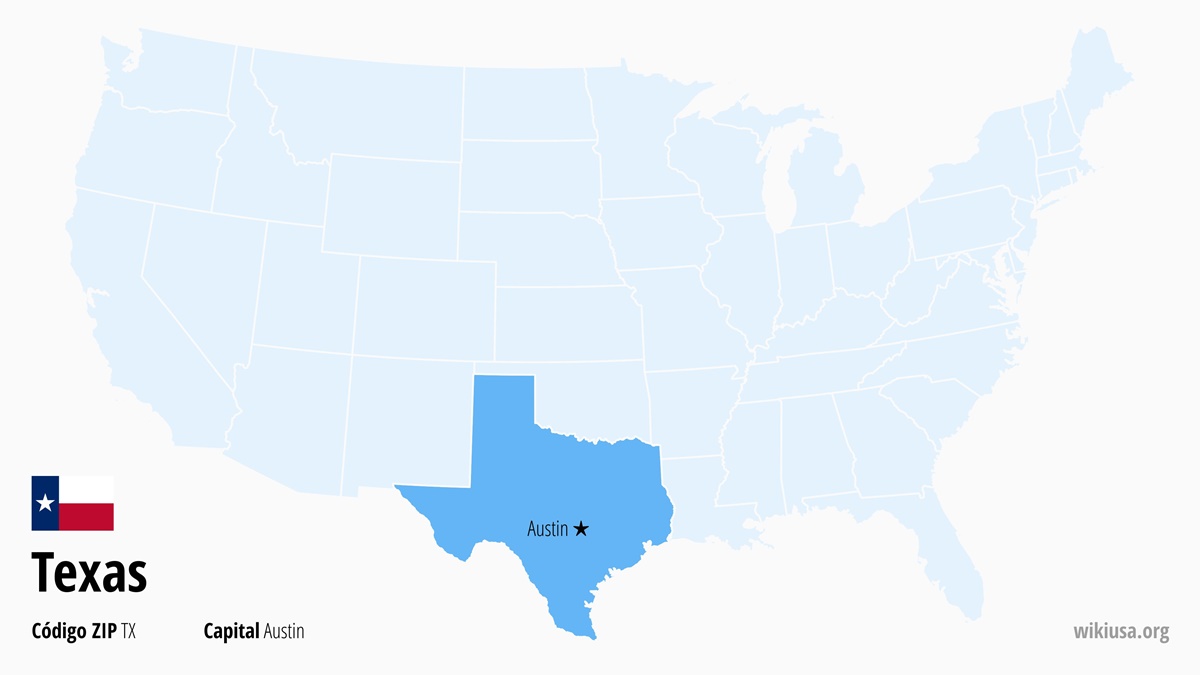 Mapa del Estado de Texas | ¿Dónde está Texas? | Texas en EE.UU. – capital, ciudades, qué ver y mapa